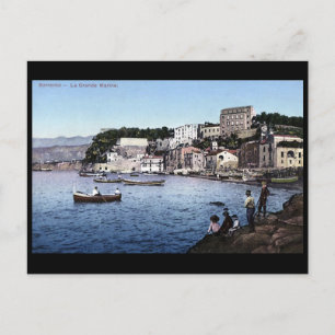 Cartão postal antigo - Marina Grande, Sorrento, I