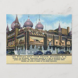Cartão postal antigo - Mitchell, Dakota do Sul