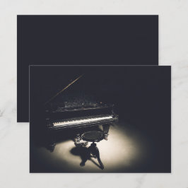 Cartão Postal Antigo piano magnético