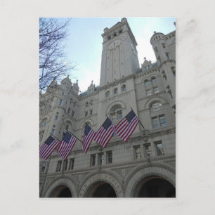 Cartão Postal Antigo Posto do Office Pavilion & Tower Washington