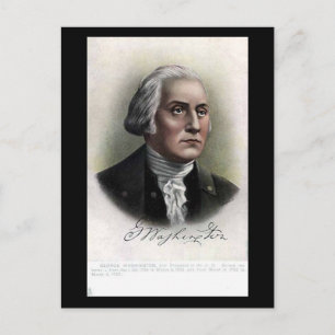 Cartão postal antigo - Presidente dos EUA George