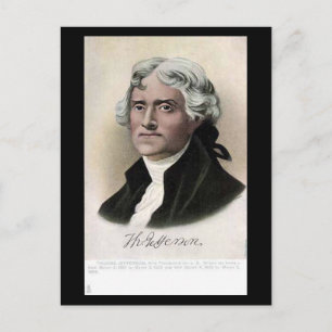 Cartão postal antigo - Presidente dos EUA, Thomas