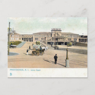 Cartão postal antigo - Providence, Rhode Island, 