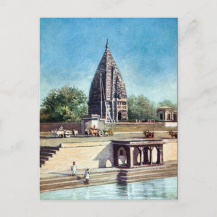 Cartão Postal Antigo - Ramnagar, Varanasi, Índia