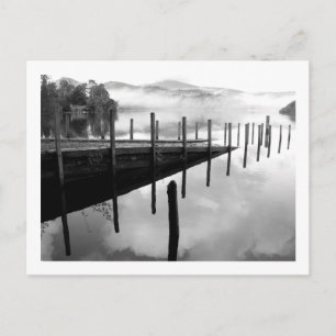 Cartão Postal Antigo Rampa de Barco - Derwentwater, O Distrito d