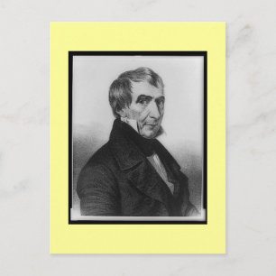 Cartão Postal Antigo retrato, William Henry Harrison