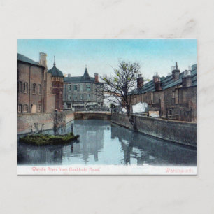 Cartão postal antigo - River Wandle, Londres