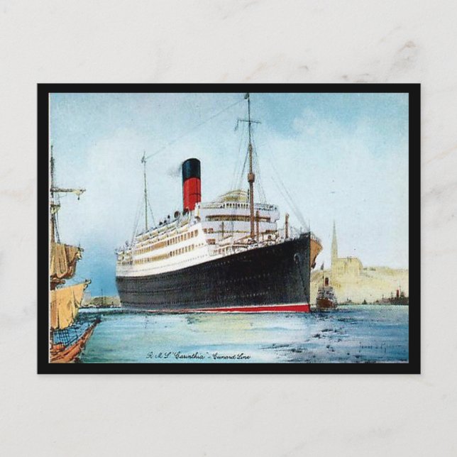 Cartão Postal Antigo - RMS Carinthia (Frente)