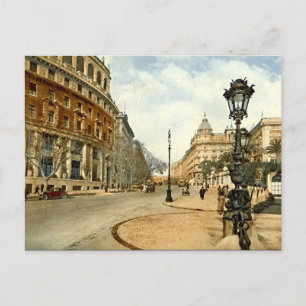 Cartão postal antigo, Roma, Via Vittorio Veneto