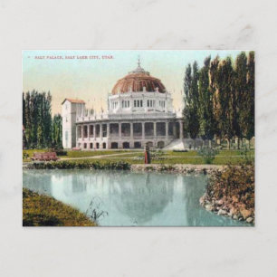 Cartão postal antigo - Salt Lake City, Utah, EUA