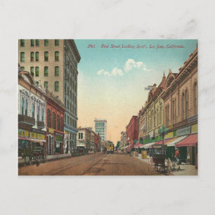 Cartão Postal Antigo San Jose Califórnia