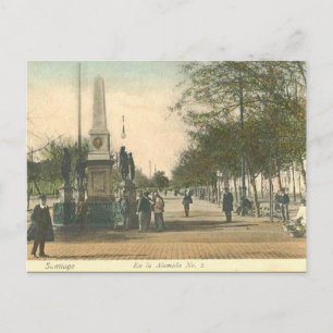 Cartão Postal Antigo - Santiago, Chile