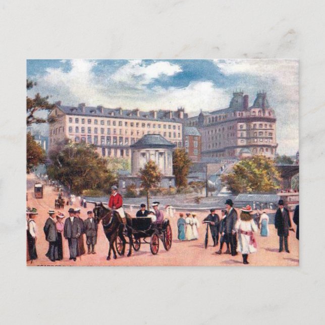 Cartão postal antigo - Scarborough, Yorkshire (Frente)