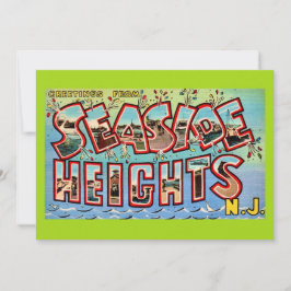 Cartão Postal Antigo Seaside Heights NJ 5x7