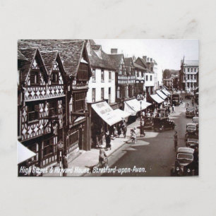 Cartão postal antigo - Stratford-on-Avon, Warwicks