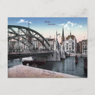 Cartão Postal Antigo - Szczecin/Stettin, Polônia