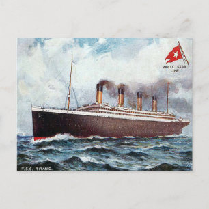 Cartão Postal Antigo - T S S Titanic