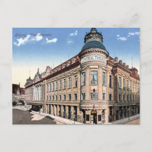 Cartão postal antigo - Teatro Central, Leipzig