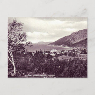 Cartão postal antigo - Terra Nova, Topsail em 1925