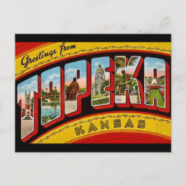 Cartão Postal Antigo Topeka Kansas