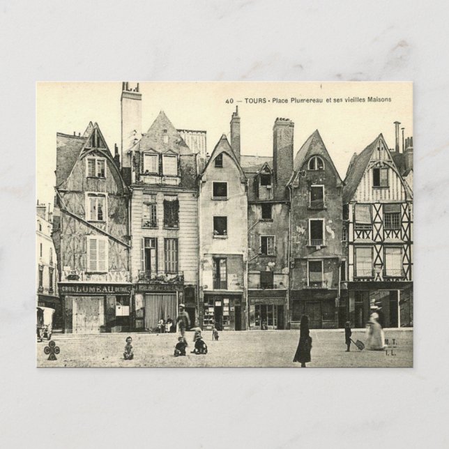 Cartão postal antigo - Tours, Indre et Loire (Frente)