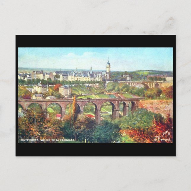 Cartão postal antigo - Vallee de la Petrusse, Luxe (Frente)
