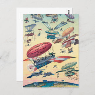 Cartão postal antigo Vintage da Aviação Antiquado