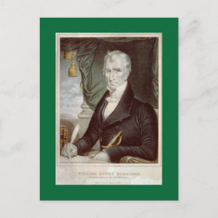 Cartão Postal Antigo William Henry Harrison