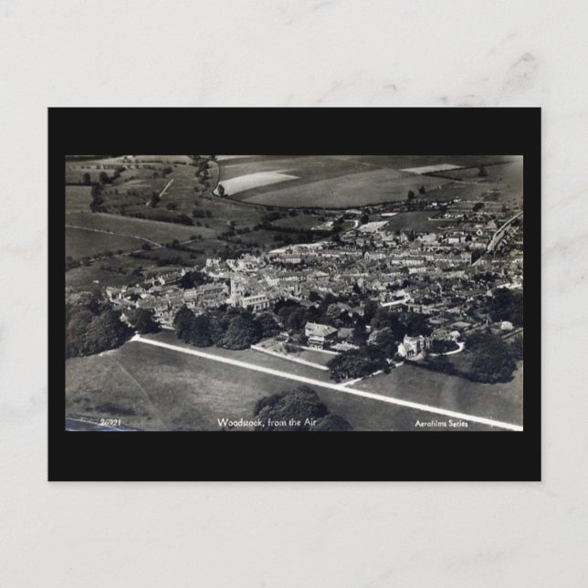 Cartão postal antigo - Woodstock, Oxfordshire (Frente)