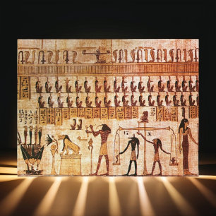 Cartão Postal Antigos Egípcios do Tribunal Mortal