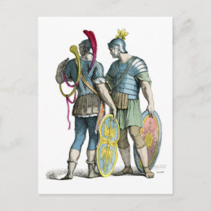 Cartão Postal Antigos Legionários Romanos