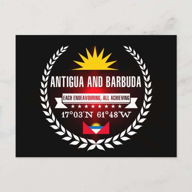 Cartão Postal Antígua e Barbuda (Frente)