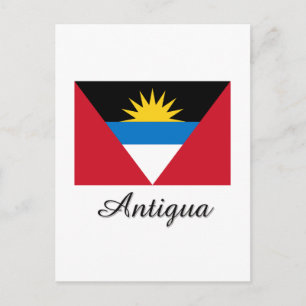 Cartão Postal Antígua Flag Design