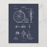 Antiguamente Bicicleta 1887 Desenho Da Patente Pen