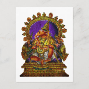 Cartão Postal Antiguidade de Ganesha Deva   faça seu próprio his