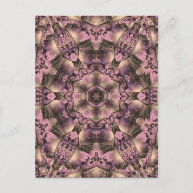 Cartão Postal Antiguidade Rosa Vitoriana (Frente)