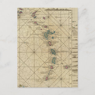 Cartão Postal Antilhas, Ilhas Charibbee