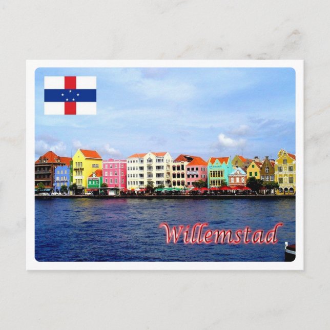 Cartão Postal Antilhas Neerlandesas - Willemstad - (Frente)