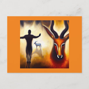 Cartão Postal Antílope de Animal Espírito 3