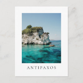 Cartão Postal Antipaxos coast, at Paralia Voutoumi, Greece