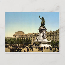 Cartão Postal Antique France c1900, Place de la République Paris