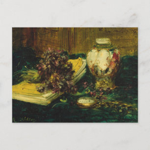 Cartão Postal Antoine Vollon - Violetas