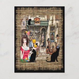 Cartão Postal Anton Pieck - compro Químico