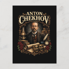 Cartão Postal Anton Tchekhov