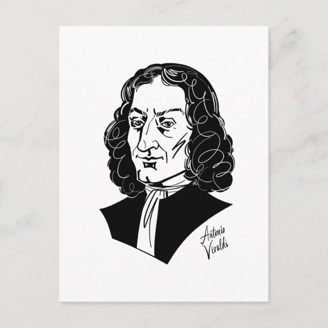 Cartão Postal Antonio Vivaldi (Frente)
