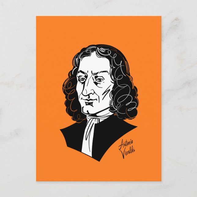 Cartão Postal Antonio Vivaldi (Frente)