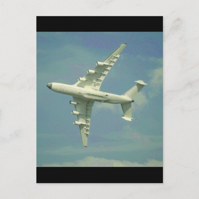 Cartão Postal Antonov AN-225 Mriya Cossack_Aviation Photoographi (Frente)