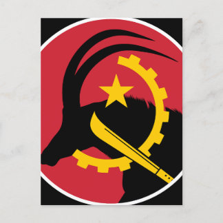 Cartão Postal Antope de Angola Sable Bandeira Nacional Angolana