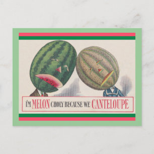 CARTÃO POSTAL ANTROPOMÓRICO Melões Pun