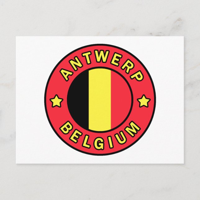 Cartão Postal Antuérpia Bélgica (Frente)